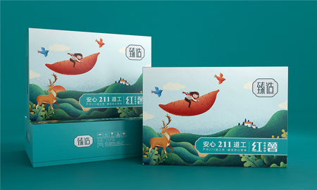 臻造琥珀金薯精装礼盒